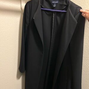 Ann Taylor Women's Long Black Blazer